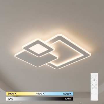 Brilagi - Himmennettävä LED-kattovalaisin MODERNI LED/93W/230V 3000-6000K 48,5x48,5 cm + kaukosäädin