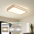 BRILAGI - himmennettävä LED-kattovalaisin MOLINA SQUARE LED/54W/230V 3000-6000K tammi 60x40 cm + kaukosäädin