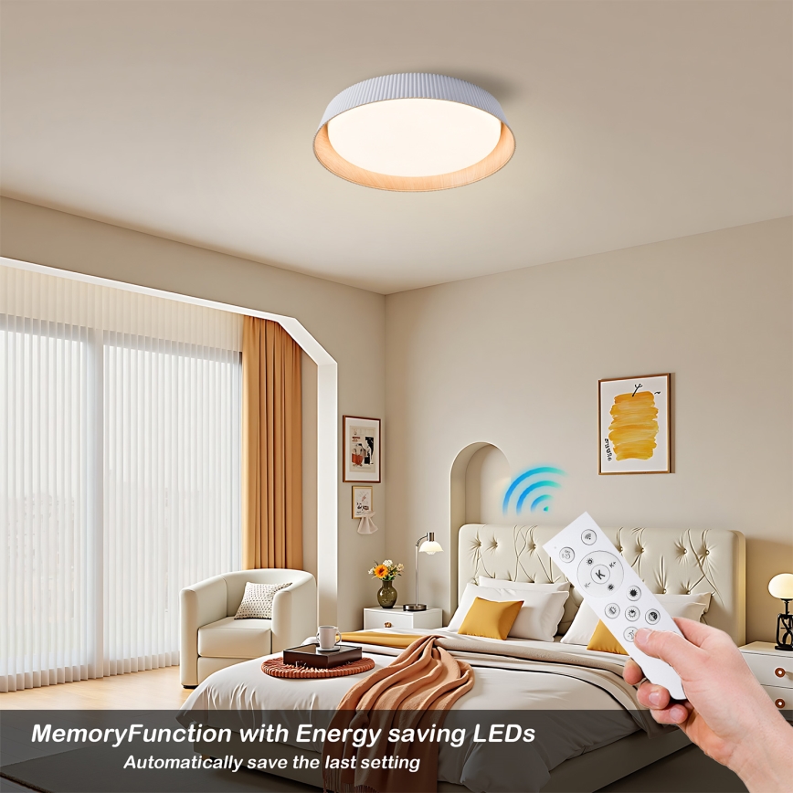 Brilagi - himmennettävä LED-kattovalaisin ORINO LED/54W/230V 3000-6000K valkoinen halkaisija 43 cm + kaukosäädin