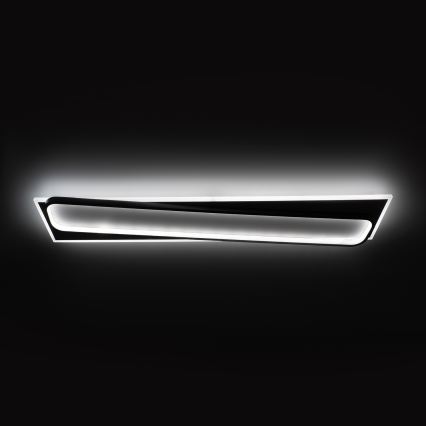 BRILAGI - Himmennettävä LED-kattovalaisin OUTLINE LED/90W/230V 3000-6000K 18x100 cm valkoinen/musta + kaukosäädin