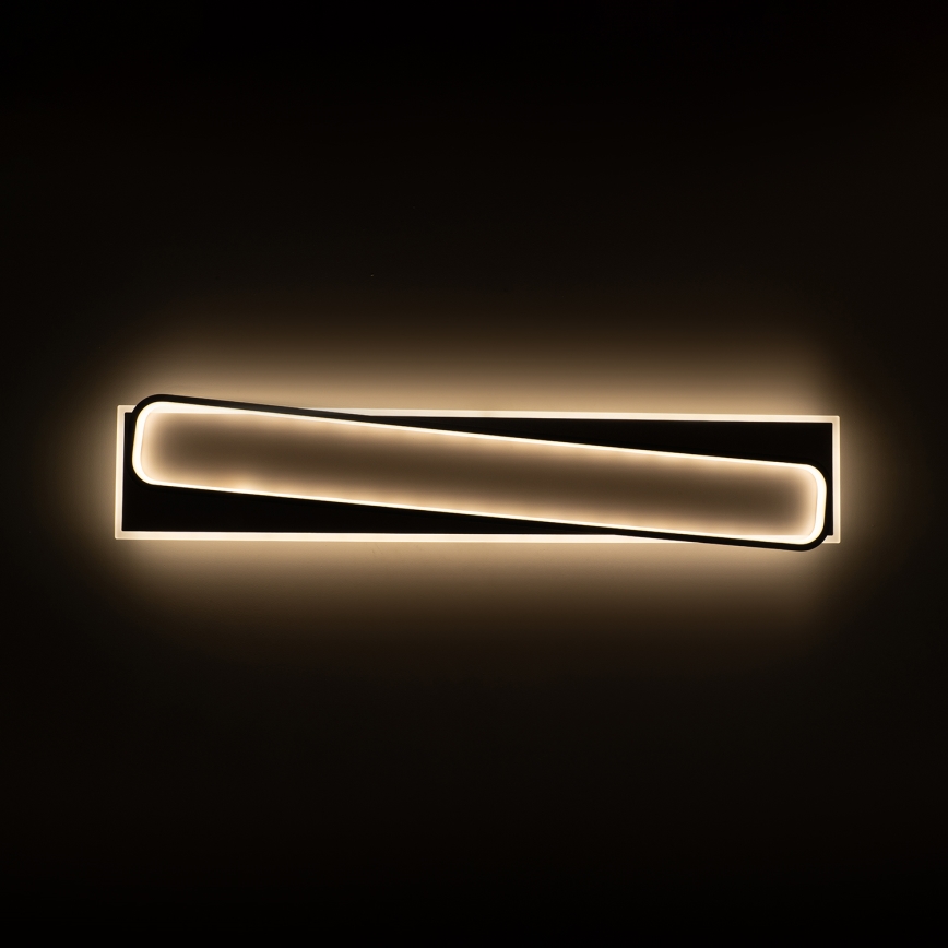 BRILAGI - Himmennettävä LED-kattovalaisin OUTLINE LED/90W/230V 3000-6000K 18x100 cm valkoinen/musta + kaukosäädin