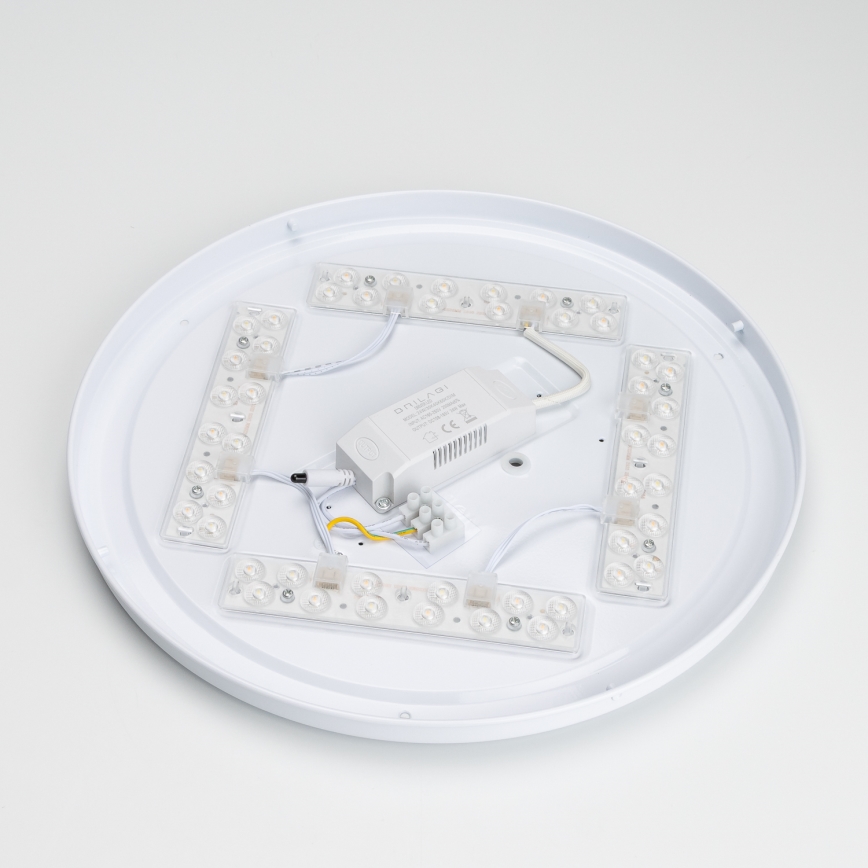 Brilagi - PINE himmennettävä LED-kattovalaisin LED/24W/230V, puinen halkaisija 42 cm 3000-6500K + kaukosäädin