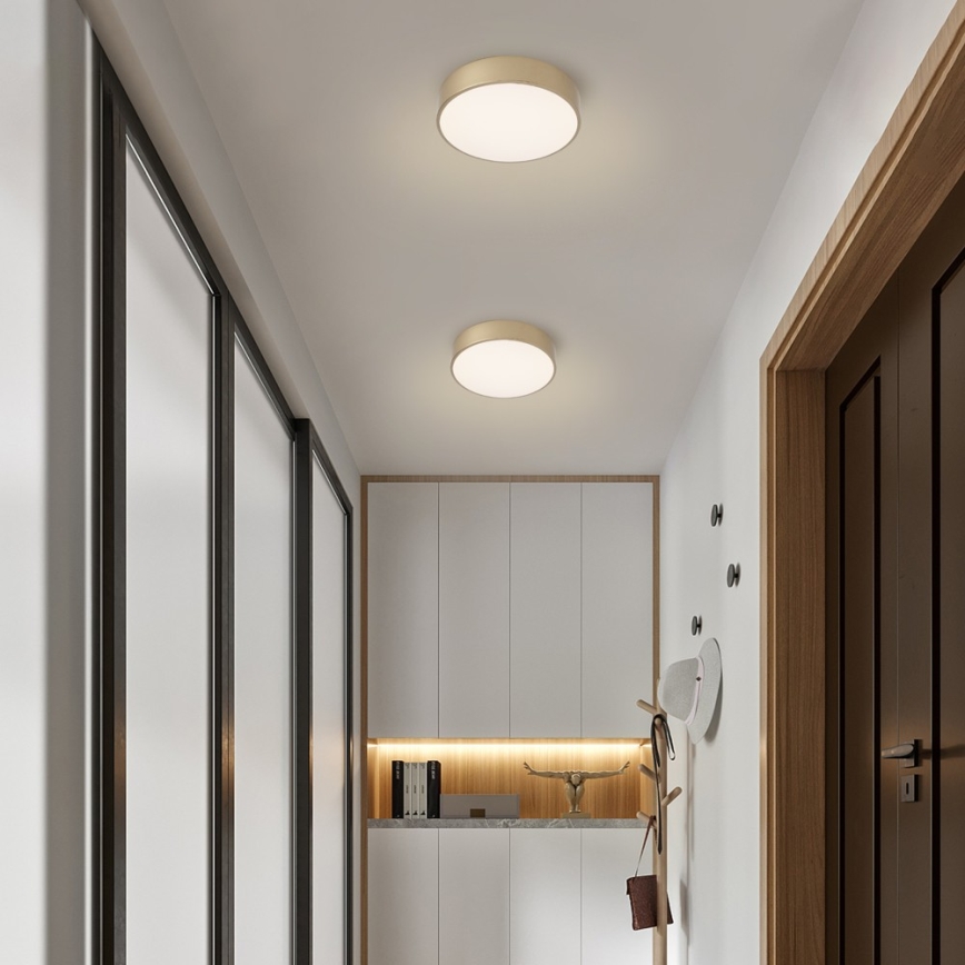 BRILAGI - himmennettävä LED-kattovalaisin POOL LED/24W/230V 3000–6000K Ø 20 cm kullanvärinen + kaukosäädin