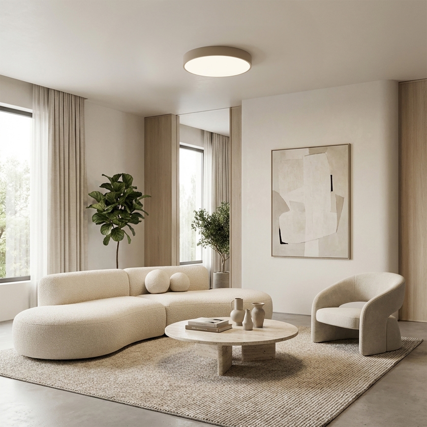 Brilagi - Himennettävä LED-kattovalaisin POOL LED/36W/230V 3000-6000K halkaisija 30 cm beige + kaukosäädin