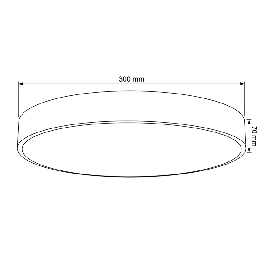 Brilagi - Himennettävä LED-kattovalaisin POOL LED/36W/230V 3000-6000K halkaisija 30 cm beige + kaukosäädin