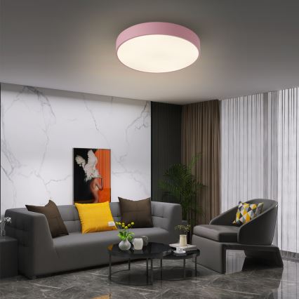 Brilagi - himmennettävä LED-kattovalaisin POOL LED/48W/230V 3000-6000K Ø 40 cm vaaleanpunainen + kaukosäädin