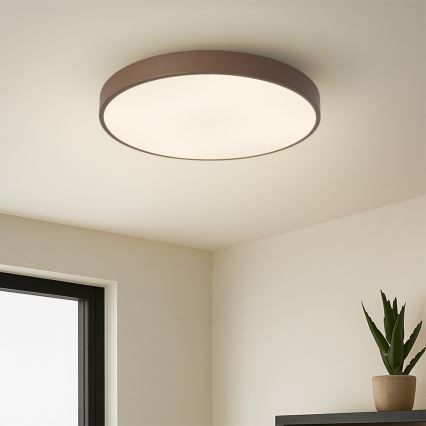 Brilagi - himmennettävä LED-kattovalaisin POOL LED/48W/230V 3000-6000K Ø 40 cm ruskea + kaukosäädin