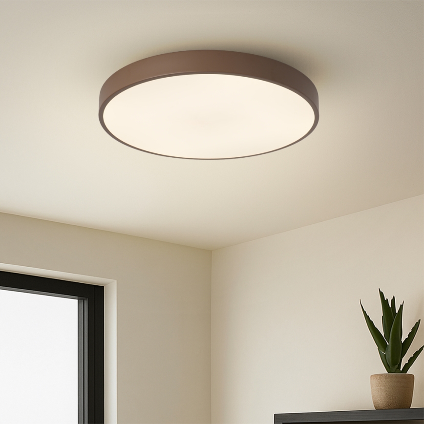 Brilagi - himmennettävä LED-kattovalaisin POOL LED/48W/230V 3000-6000K Ø 40 cm ruskea + kaukosäädin