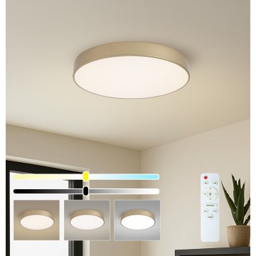 BRILAGI - himmennettävä LED-kattovalaisin POOL LED/60W/230V 3000-6000K, halkaisija 50 cm, kultainen + kaukosäädin