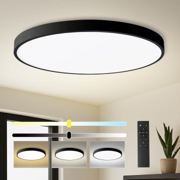 Brilagi - himmennettävä LED-kattovalaisin POOL SMART LED/180W/230V 3000–6000K Ø 120 cm Wi-Fi Tuya musta + kaukosäädin