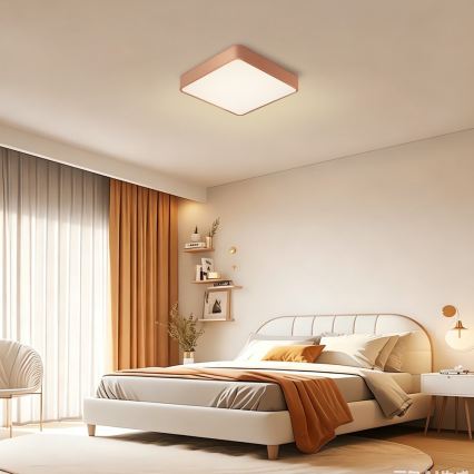 BRILAGI - LED Himmennettävä kattovalaisin POOL SQUARE LED/48W/230V 3000-6000K 50x50 cm pronssinvärinen + kaukosäädin