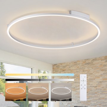 Brilagi - Himmennettävä LED-kattovalaisin PORTOFINO LED/85W/230V 3000-6000K halkaisija 120 cm hopeanvärinen + kaukosäädin