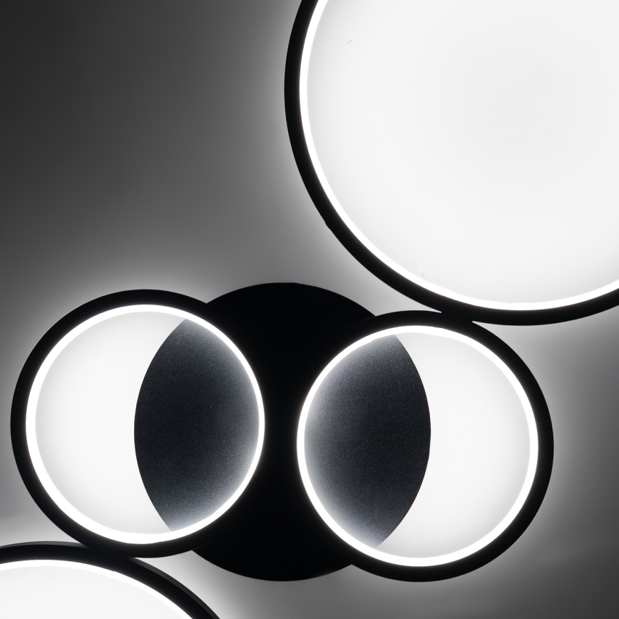 Brilagi - himmennettävä LED-kattovalaisin RINGO LED/34W/230V 3000-6000K 28x78 cm musta + kaukosäädin