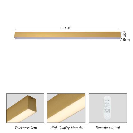 Brilagi - LED-himennettävä kattovalaisin SLEEKLINE SMART LED/40W/230V 3000-6000K Wi-Fi Tuya kullanvärinen + kaukosäädin