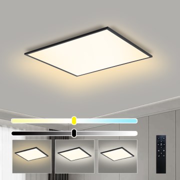Brilagi - himmennettävä LED-kattovalaisin SLIMFRAME LED/58W/230V 60x60 cm 3000-6000K musta + kaukosäädin