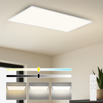 Brilagi - himmennettävä LED-kattovalaisin SLIMFRAME LED/80W/230V 120x60 cm 3000-6000K valkoinen + kaukosäädin