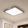 Brilagi - himmennettävä LED-kattovalaisin SLIMFRAME WOOD LED/58W/230V 64x64 cm 3000-6000K tummanruskea + kauko-ohjain