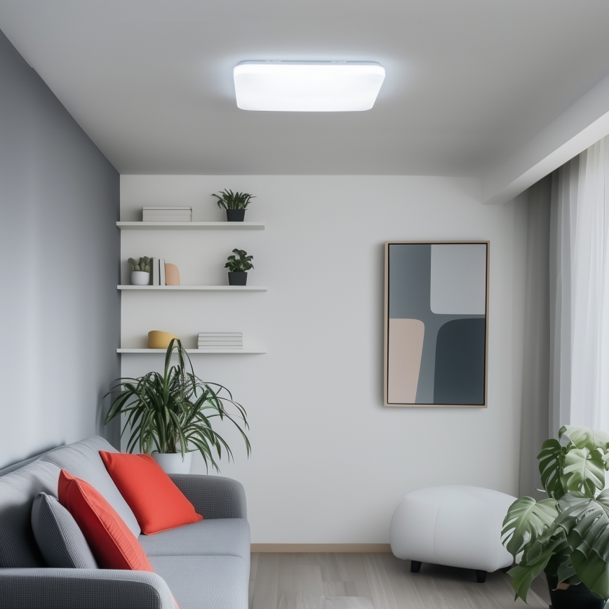 Brilagi - Himennettävä LED kattovalaisin SMART LED/36W/230V 53x53 cm 3000-6000K Wi-Fi Tuya Beacon + kaukosäädin