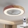 Brilagi - himmennettävä LED-kattovalaisin tuulettimella LED/38W/230V 3000-6500K 3000-6500K halkaisija 50 cm vaaleanpunainen/tammi + kaukosäädin