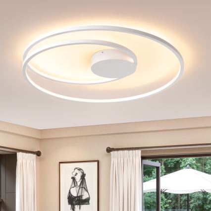 Brilagi - LED-himmennettävä kattovalaisin TWISTER LED/105W/230V 3000-6000K halkaisija 100 cm valkoinen + kaukosäädin