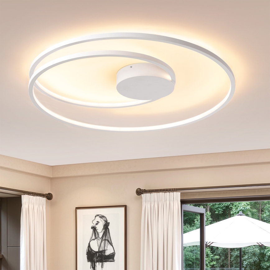 Brilagi - LED-himmennettävä kattovalaisin TWISTER LED/105W/230V 3000-6000K halkaisija 100 cm valkoinen + kaukosäädin