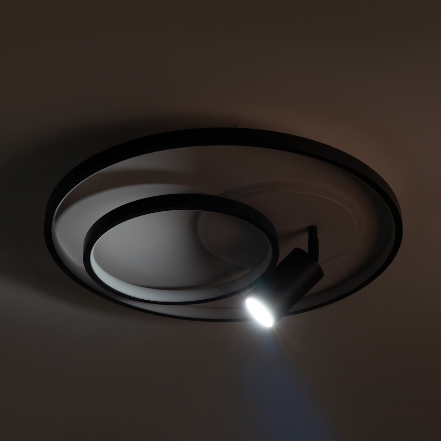 BRILAGI - UNITY himmennettävä LED-kattovalaisin LED/60W/230V + 1xGU10/3W 3000-6000K halkaisija 50 cm valkoinen/musta + kaukosäädin