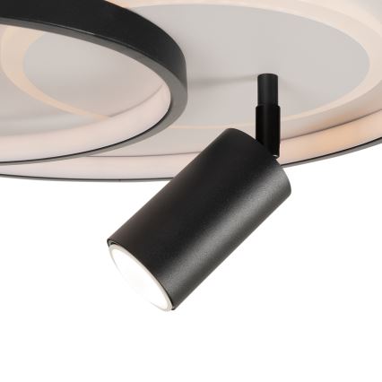 BRILAGI - UNITY himmennettävä LED-kattovalaisin LED/60W/230V + 1xGU10/3W 3000-6000K halkaisija 50 cm valkoinen/musta + kaukosäädin