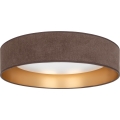 Brilagi - himmennettävä LED-kattovalaisin VELVET SMARTIX LED/24W/230V 3000-6000K halkaisija 45 cm ruskea/kultainen Wi-Fi Tuya Beacon + kaukosäädin