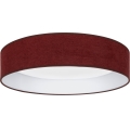 Brilagi - himmennettävä LED-kattovalaisin VELVET SMARTIX STARS LED/24W/230V 3000–6000 K halkaisija 45 cm viininpunainen Wi-Fi Tuya Beacon + kaukosäädin