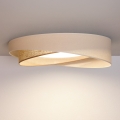BRILAGI - himmennettävä LED-kattovalaisin VELVET TWIST LED/36W/230V 3000-6000K Ø65 cm Wi-Fi Tuya Beacon kerma/beige + kaukosäädin