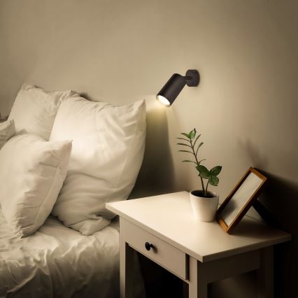 Brilagi - LED RGBW himmennettävä kohdevalaisin SELE 1xGU10/4,8W/230V 3000K musta + kaukosäädin