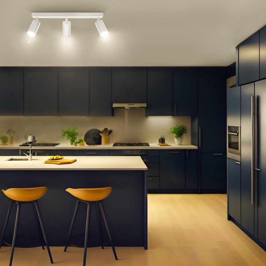 Brilagi - LED RGBW himmennettävä kohdevalaisin SELE 3xGU10/4,8W/230V 3000K valkoinen + kaukosäädin