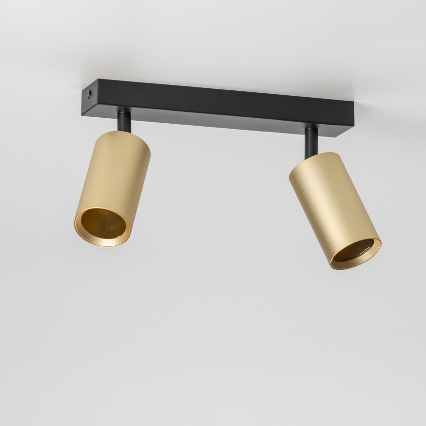 Brilagi - LED-himmennettävä kohdevalaisin SELE GOLDEN 2xGU10/6,5W/230V 2700-6500K musta/kultainen