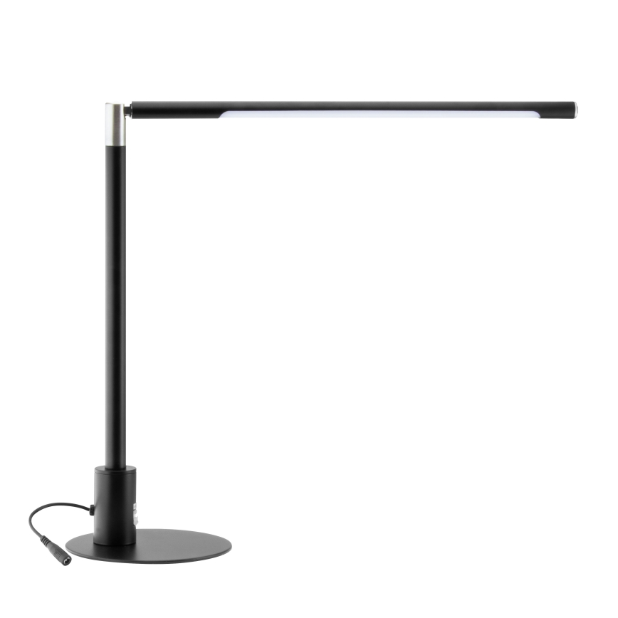 Brilagi - LED-himmennettävä kosketustoiminnolla varustettu pöytälamppu USB-porteilla VARIO LED/7W/230V 3000-6500K CRI 96 musta