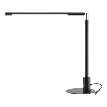 Brilagi - Himmennettävä LED-kosketuspöytävalaisin USB-porteilla VARIO LED/7W/230V CRI 96 musta