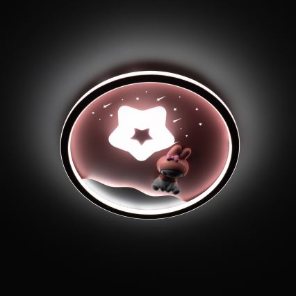 Brilagi - Himennettävä lasten LED-kattovalaisin BUNNY LED/83W/230V 3000-6000K Ø 49 cm + kaukosäädin