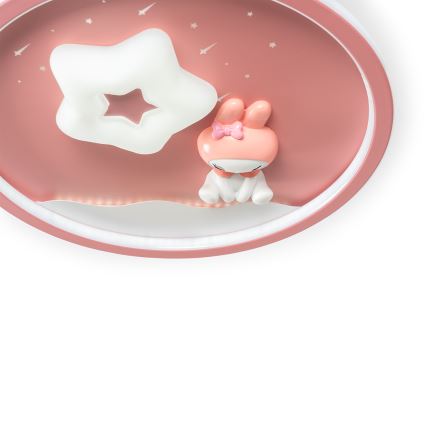 Brilagi - Himennettävä lasten LED-kattovalaisin BUNNY LED/83W/230V 3000-6000K Ø 49 cm + kaukosäädin