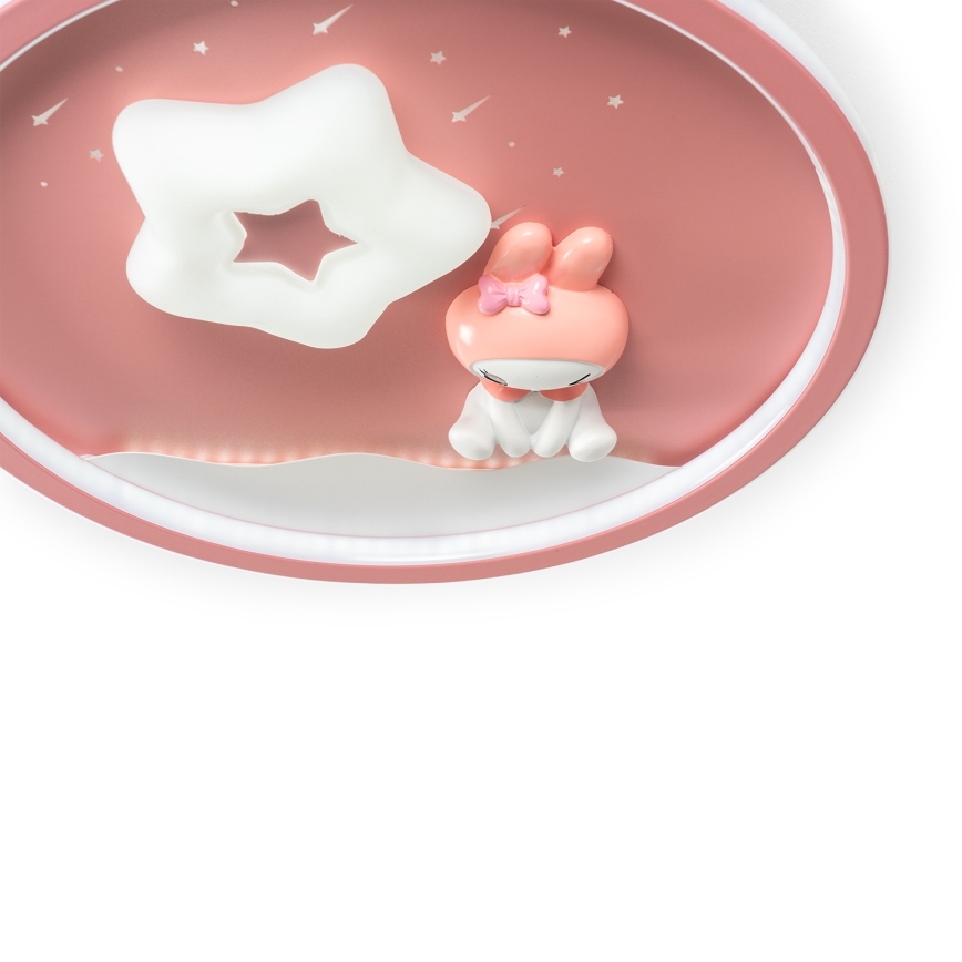 Brilagi - Himennettävä lasten LED-kattovalaisin BUNNY LED/83W/230V 3000-6000K Ø 49 cm + kaukosäädin