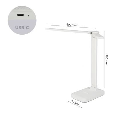 Brilagi - himmennettävä LED-pöytälamppu MODO DUO LED/8W/5V 3000/4000/6500K valkoinen