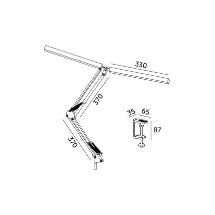 BRILAGI - LED Himmennettävä joustava pöytävalaisin VARIO LED/15W/230V 3000-6000K musta