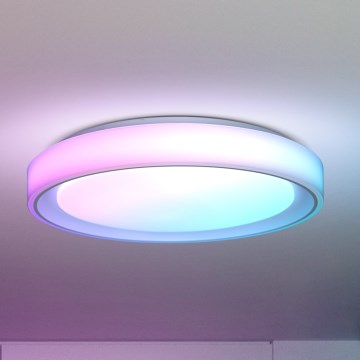 Brilagi - Himmennettävä LED-RGB-kattovalaisin FLOCO LED/30W/230V 3000-6500K Wi-Fi Tuya + LED/6W + kauko-ohjaus