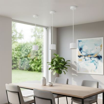 BRILAGI - LED RGB+CCT Himennettävä vaijeririippuvalaisin STRIPY 1xGX53/14W/230V pr. 82 mm 2700-6500K Wi-Fi Tuya valkoinen