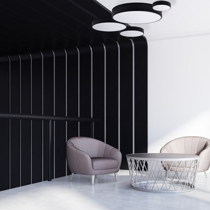 Brilagi - CLARE LED RGBW himmennettävä kattovalaisin 2xE27/9W/230V 2700–6500K halkaisija 30 cm Wi‑Fi musta