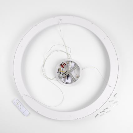 Brilagi - LED-himennettävä riippuvalaisin vaijerilla FALCON II LED/108W/230V 3000-6500K halkaisija 80 cm valkoinen + kaukosäädin