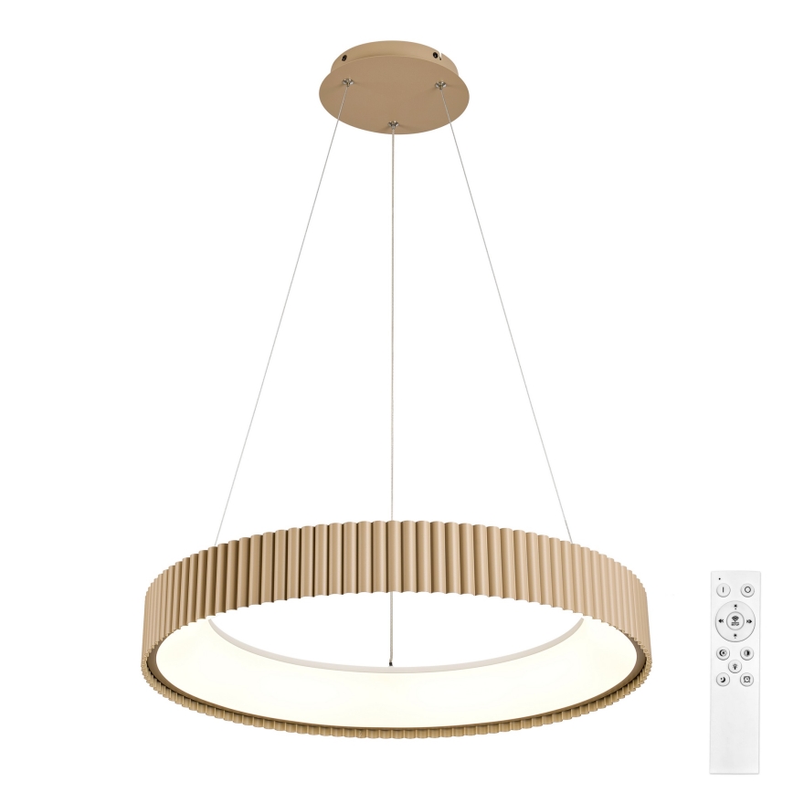 Brilagi - LED-himmennettävä riippuvalaisin vaijerilla FALCON MODERN LED/54W/230V 3000-6500K Ø 60 cm beige + kaukosäädin