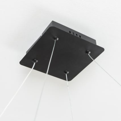 Brilagi - LED-himmennettävä riippuvalaisin vaijerilla FALCON SLIM LED/50W/230V 3000-6500K 50x50 cm musta + kaukosäädin