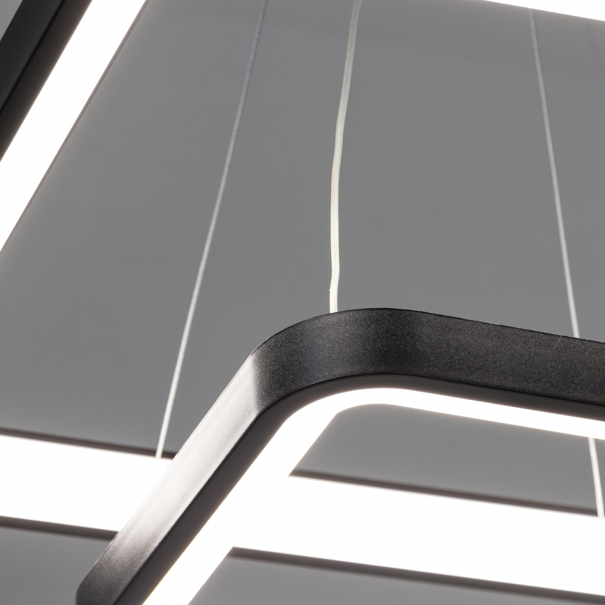 Brilagi - LED himmennettävä riippuvalaisin vaijerilla FALCON SLIM LED/78W/230V 3000-6500K 50x50 cm musta + kaukosäädin