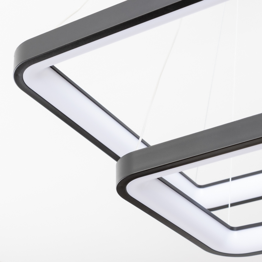 Brilagi - LED himmennettävä riippuvalaisin vaijerilla FALCON SLIM LED/78W/230V 3000-6500K 50x50 cm musta + kaukosäädin