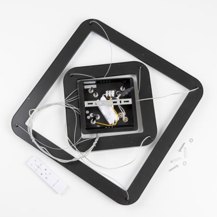 Brilagi - LED himmennettävä riippuvalaisin vaijerilla FALCON SLIM LED/78W/230V 3000-6500K 50x50 cm musta + kaukosäädin