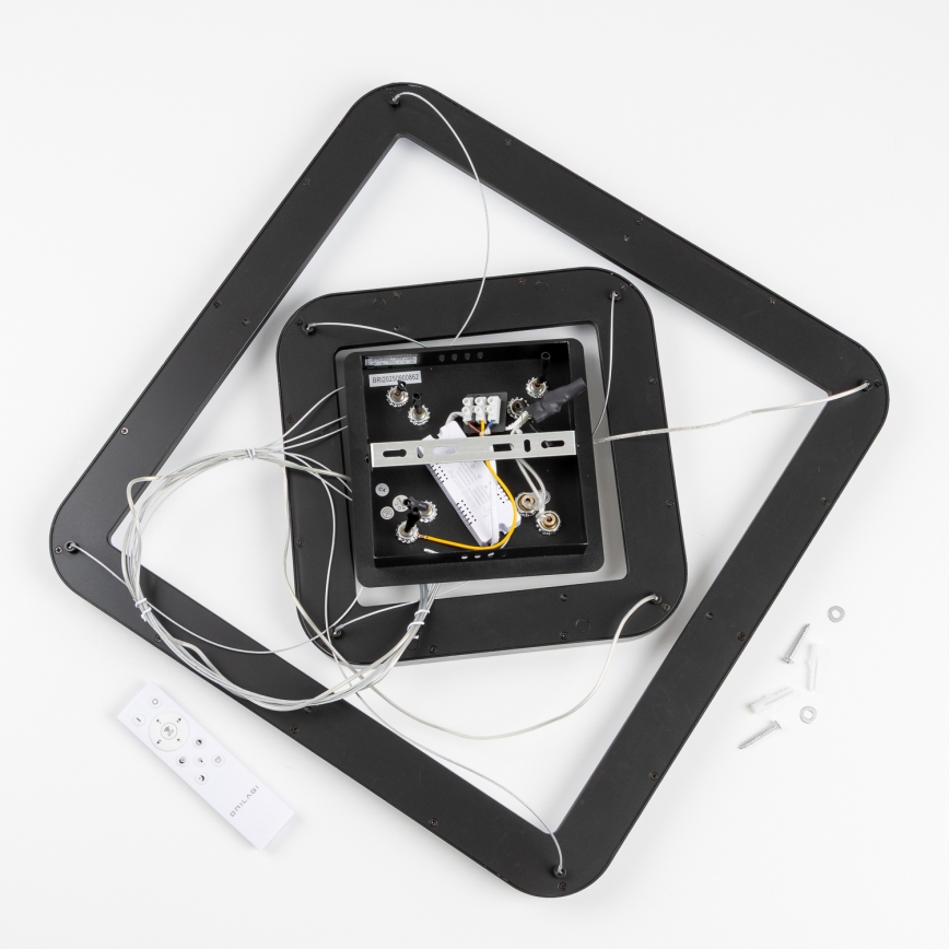 Brilagi - LED himmennettävä riippuvalaisin vaijerilla FALCON SLIM LED/78W/230V 3000-6500K 50x50 cm musta + kaukosäädin